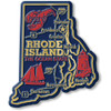 Rhode Island Giant State Magnet, Collectible Souvenir Made in the USA