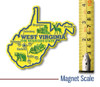 West Virginia Giant State Magnet, Collectible Souvenir Made in the USA