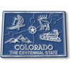 Colorado Small State Magnet, Collectible Souvenir Made in the USA