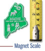 Maine Small State Magnet, Collectible Souvenir Made in the USA