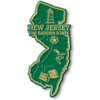 New Jersey Small State Magnet, Collectible Souvenirs Made in the USA
