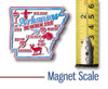 Arkansas Premium State Magnet, Collectible Souvenirs Made in the USA