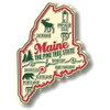 Maine Premium State Magnet, Collectible Souvenirs Made in the USA