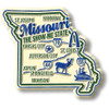 Missouri Premium State Magnet, Collectible Souvenirs Made in the USA