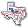 Texas Premium State Magnet, Collectible Souvenirs Made in the USA