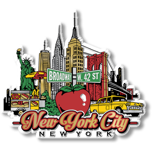 New York City, New York City Magnet, Collectible Souvenir Made in the USA