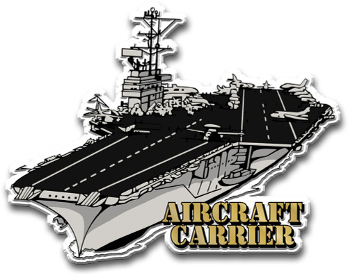 U.S. Aircraft Carrier Magnet , Collectible Souvenirs Made in the USA