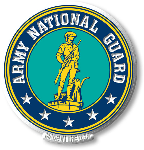Army National Guard Crest Magnet , Collectible Souvenirs Made in the USA
