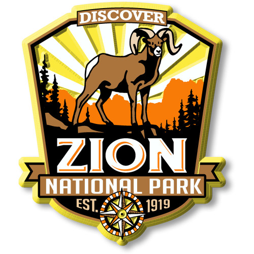 Zion National Park Magnet , Discover America Series, Collectible Souvenirs Made in the USA