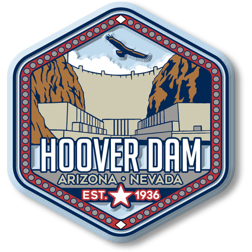 Hoover Dam Magnet , Discover America Series, Collectible Souvenirs Made in the USA
