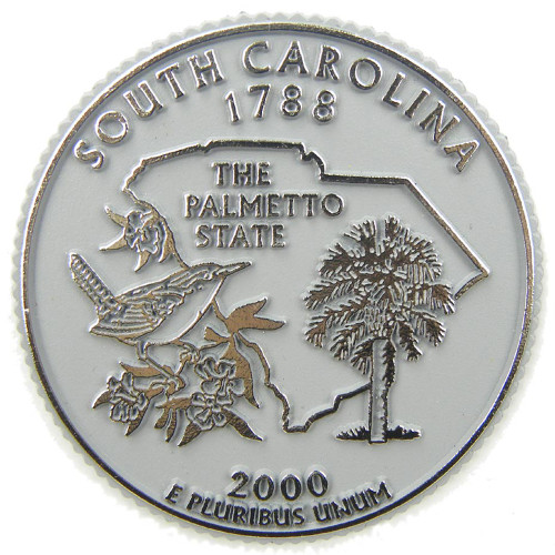 South Carolina State Quarter Magnet , Collectible Souvenirs Made in the USA