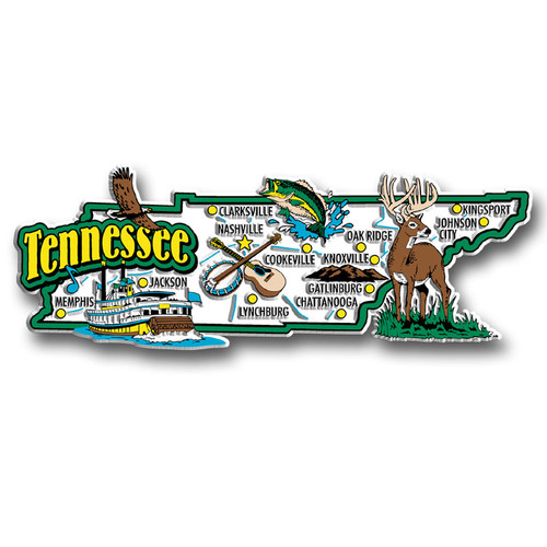 Tennessee Jumbo State Magnet , Collectible Souvenirs Made in the USA
