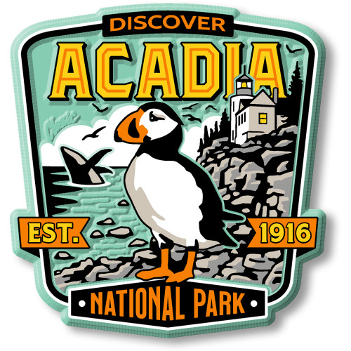 Acadia National Park Magnet by Classic Magnets, Discover America Series, Collectible Souvenirs Made in the USA