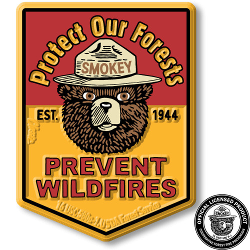 Smokey Bear 'Protect Our Forests' Magnet by Classic Magnets, Collectible Souvenirs Made in the USA