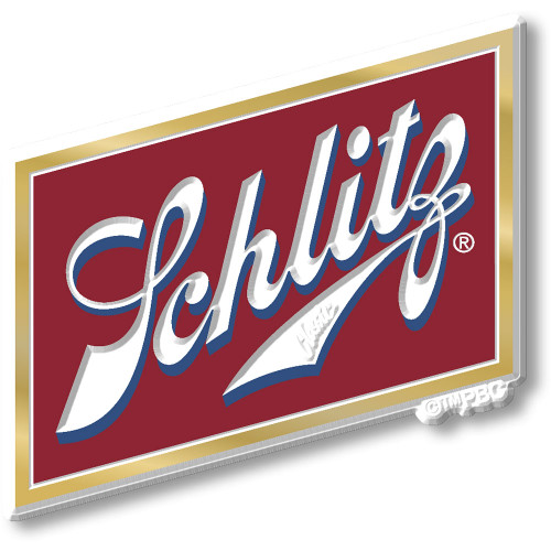 Schlitz Beer Logo Magnet by Classic Magnets, Collectible Gifts Made in the USA, 3" x 2.9"