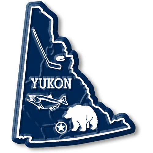 Yukon Territory Magnet , Collectible Souvenir Made in the USA