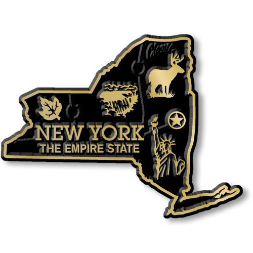 New York Small State Magnet, Collectible Souvenirs Made in the USA