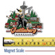 Gatlinburg, Tennessee City Magnet , Collectible Souvenir Made in the USA