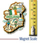 Ireland Jumbo Country Map Magnet , Collectible Souvenir Made in the USA
