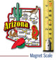 Arizona Jumbo State Magnet , Collectible Souvenirs Made in the USA