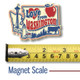 "Love from Washington" Vintage State Magnet , Collectible Souvenirs Made in the USA