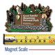 Great Smoky Mountains National Park Entrance Sign Magnet , Discover America Series, Collectible Souvenirs Made in the USA