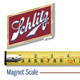 Schlitz Beer Logo Magnet by Classic Magnets, Collectible Gifts Made in the USA, 3" x 2.9"