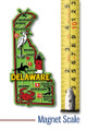 Delaware Colorful State Magnet, Collectible Souvenir Made in the USA