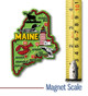 Maine Colorful State Magnet, Collectible Souvenir Made in the USA