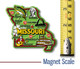 Missouri Colorful State Magnet, Collectible Souvenir Made in the USA