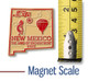 New Mexico Small State Magnet, Collectible Souvenirs Made in the USA