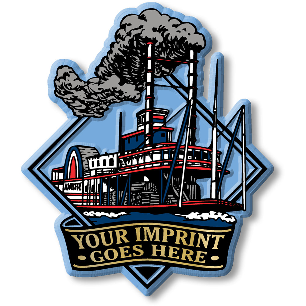 Riverboat Diamond Imprint Magnet | Ideaman, Inc.