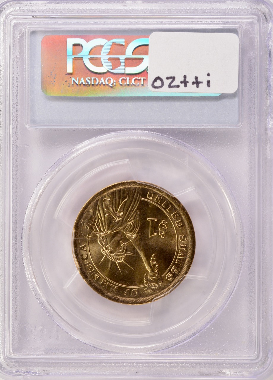 2007-D $1 Madison Dollar Obverse Clad Layer Missing PCGS MS64