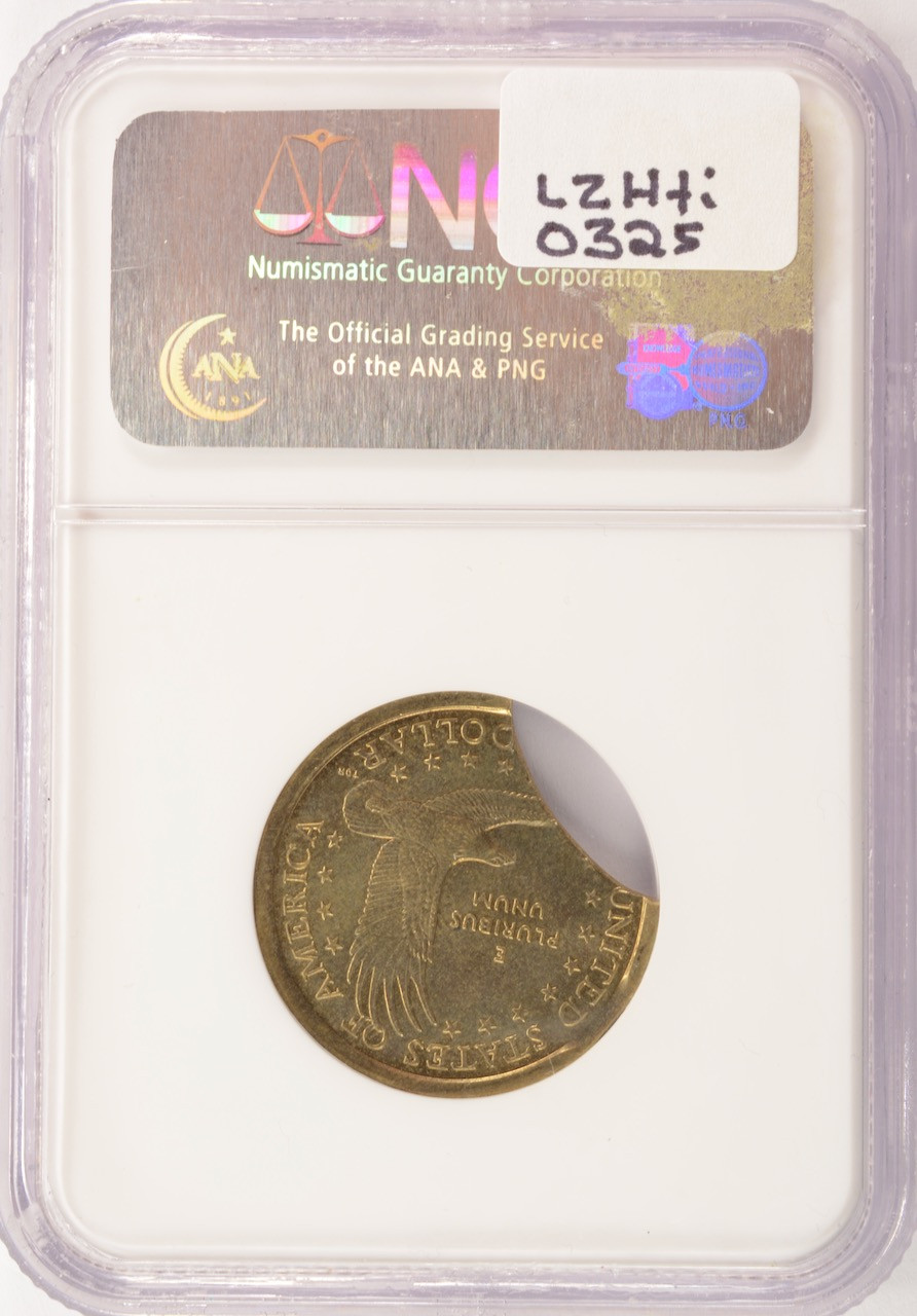 2000-P $1 Sacagawea Dollar 10% Double Curved Clips NGC MS64