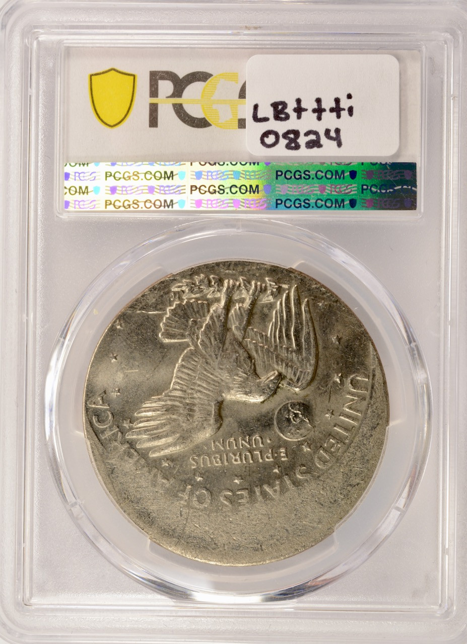 1978 $1 Ike Dollar Struck 20% Off-Center PCGS MS62