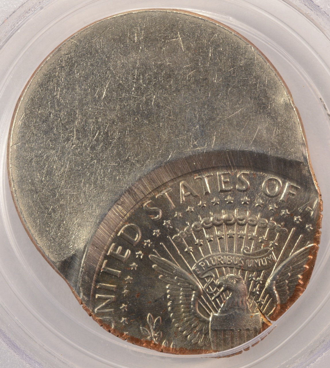 1995-D 50c Kennedy Half Struck 55% Off-Center PCGS MS64