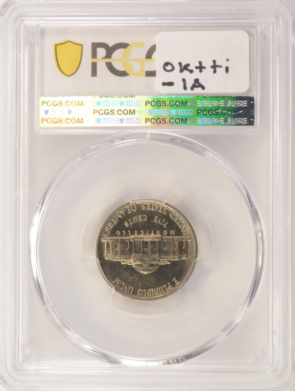 PCGS 5c Jefferson Nickel Indented by 10c Planchet MS62