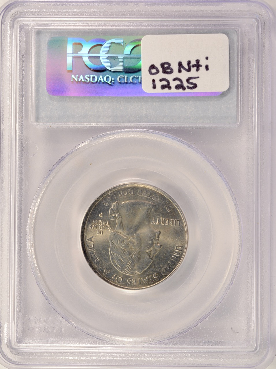 2001-P 25c Vermont Quarter Reverse Missing Clad Layer PCGS MS63 BN