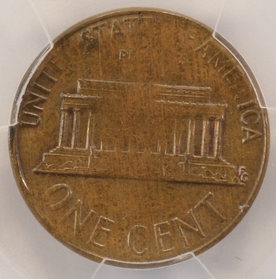 1974-D 1c Lincoln Cent Lamination Obverse PCGS MS62 BN