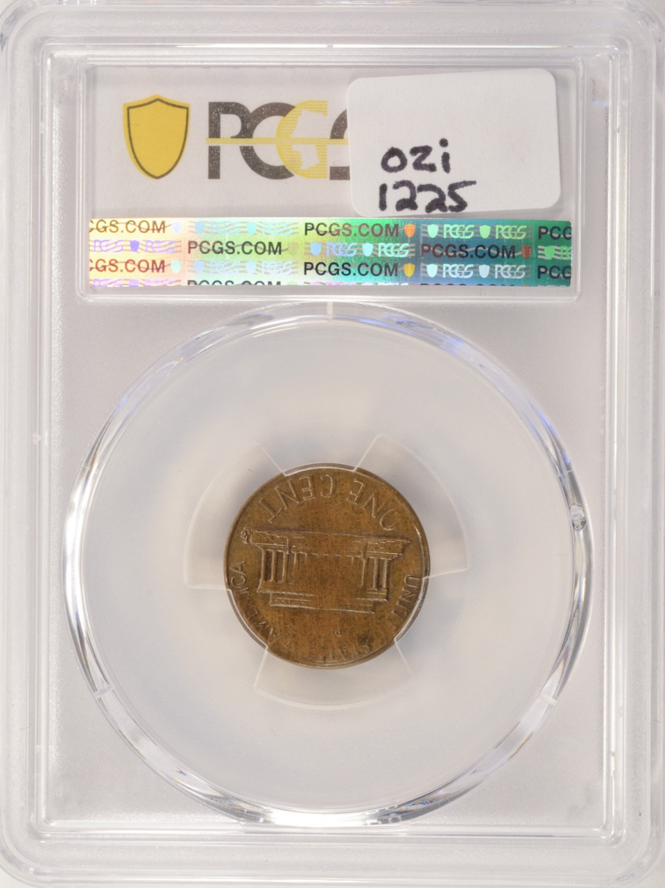 1974-D 1c Lincoln Cent Lamination Obverse PCGS MS62 BN
