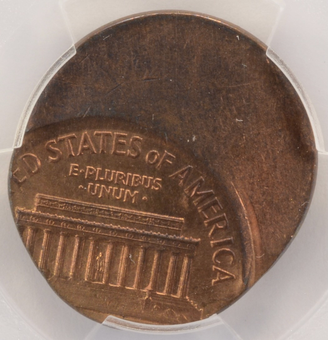 1974-D 1c Lincoln Cent Struck 45% Off-Center PCGS MS64 RB