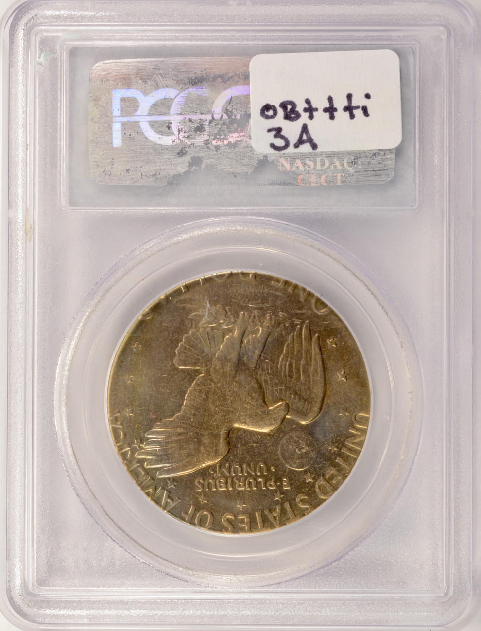 ピースケ 1972-D $1 Ike Dollar Struck on Philippine 1 Piso Planchet PCGS MS62