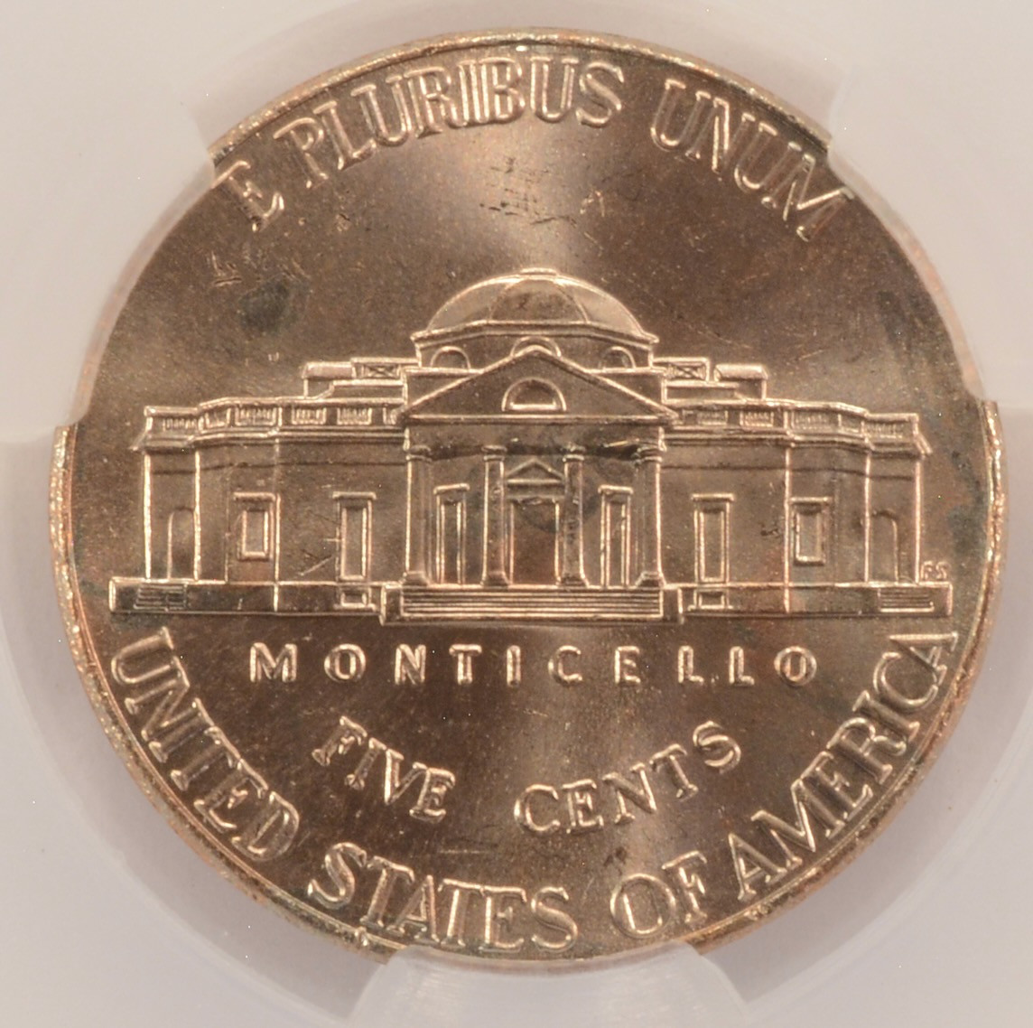 2018-D 5c Jefferson Nickel Improperly Annealed CACG MS61 6 FS
