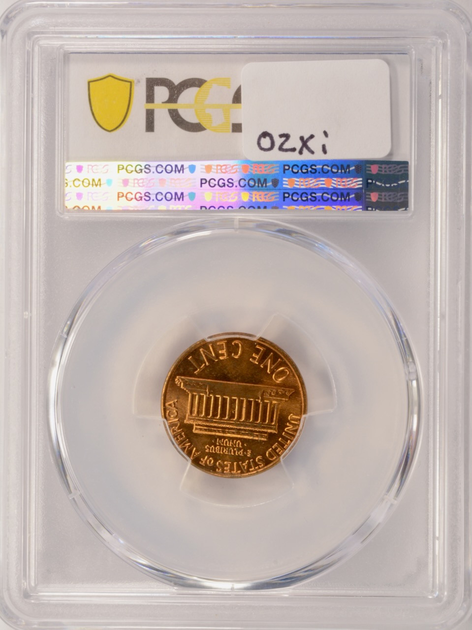 1975-D 1c Lincoln Cent Die Cap Strike PCGS MS63 Rd