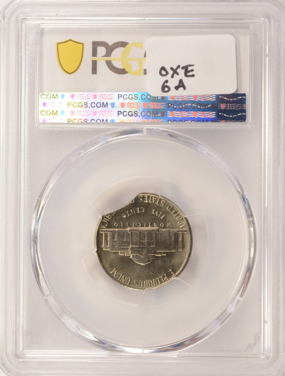 1981-P 5c Jefferson Nickel Curved Clip at K-1 PCGS MS65