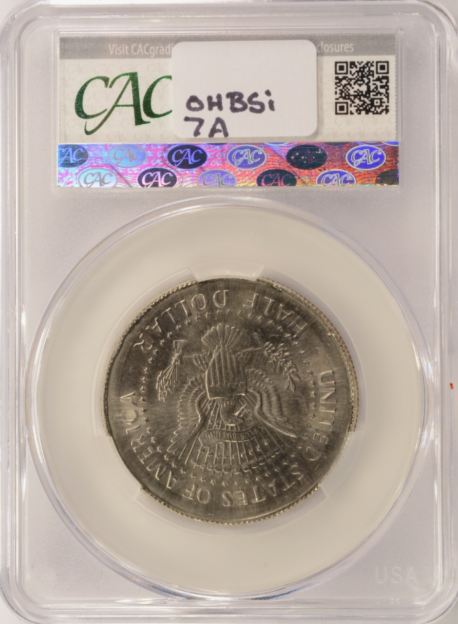 1998-P 50c Kennedy Half Double-Struck, 2nd Broadstruck CACG MS64