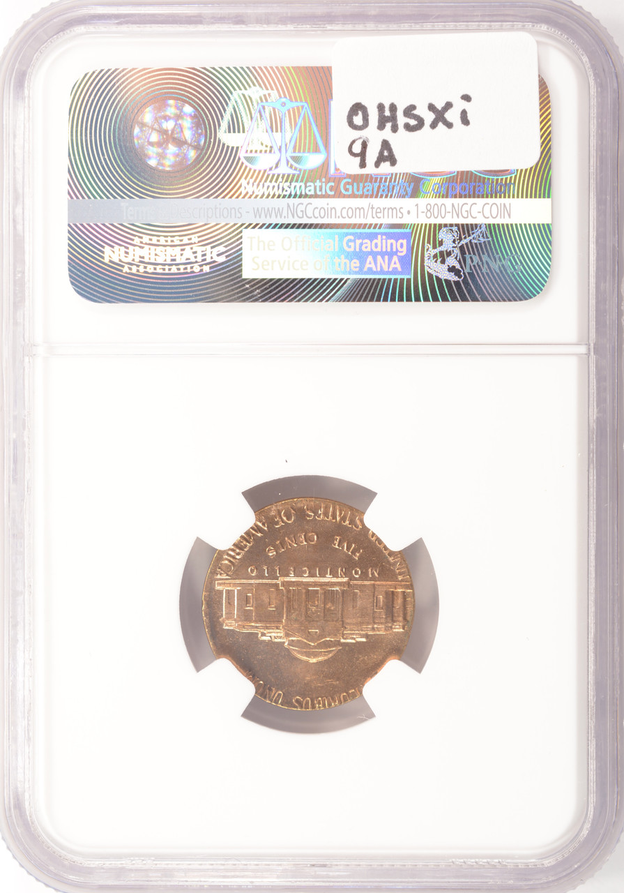 1979 5c Jefferson Nickel Struck on Cent Planchet NGC MS63 Red