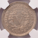 1893 NGC 5c Liberty Nickel Flipover Double-Strike AU 