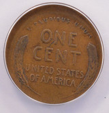 ANACS 1c 1921 Wheat Cent Struck 15% Off-Center EF45