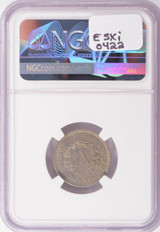1883 NGC 5c NC Liberty Nickel Curved Clip MS61